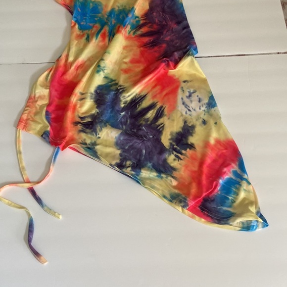 One shoulder tie dye beach dress - Picture 10 of 12